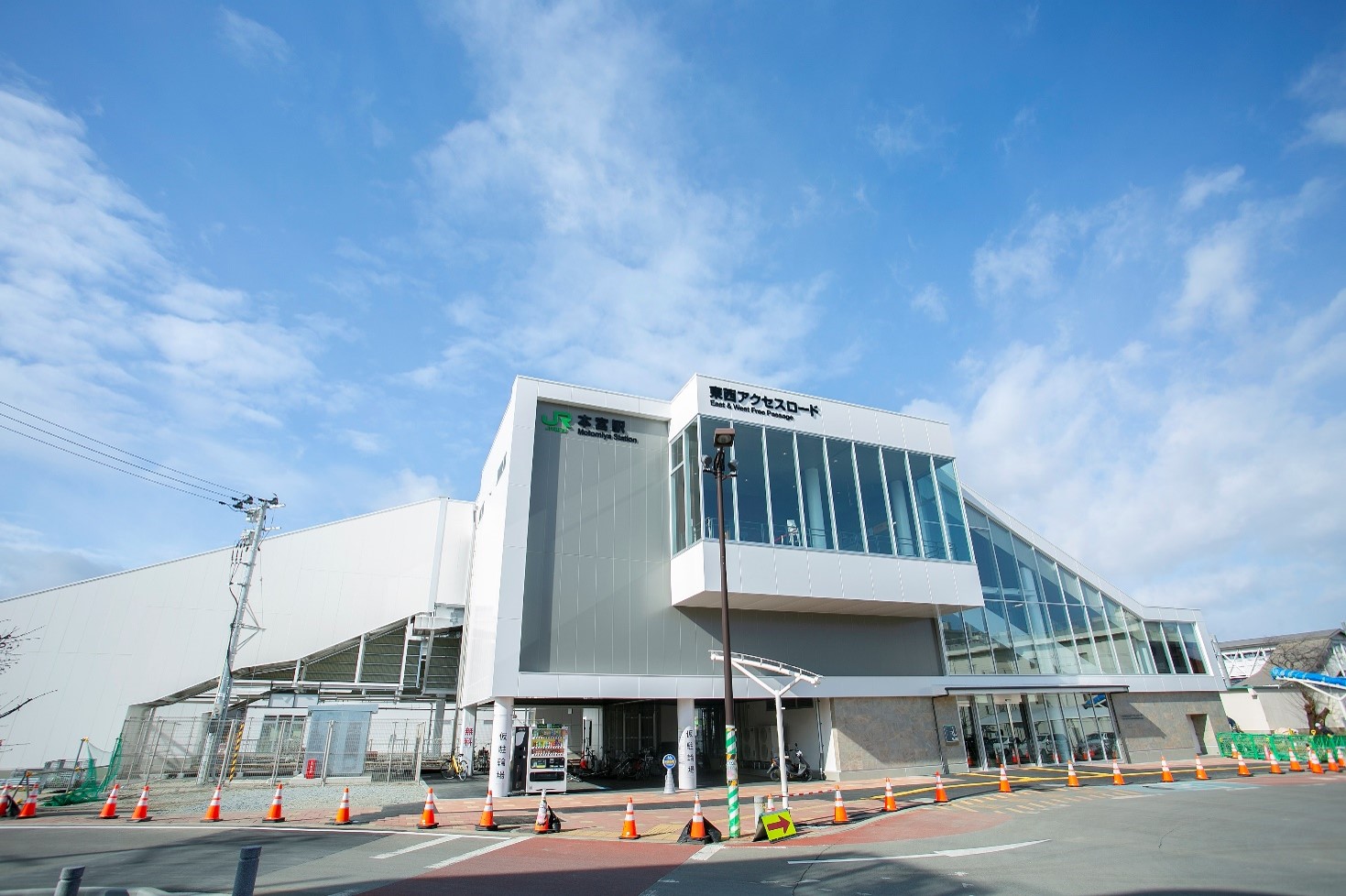 東北本線本宮駅本屋東西自由通路他