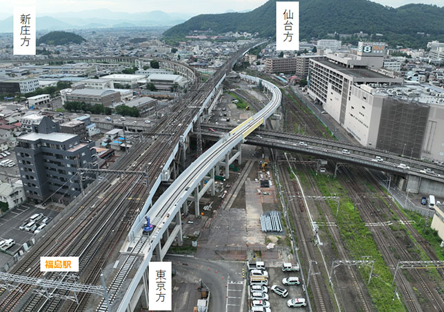 福島駅新幹線上りAP(JR東日本提供)